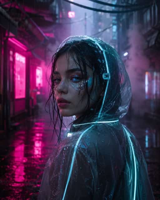 Cyberpunk portrait prompt examples