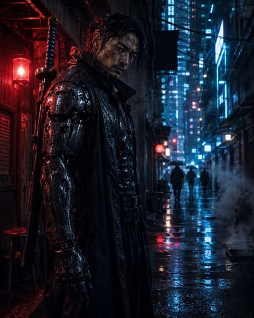 Cyberpunk city and environment prompts