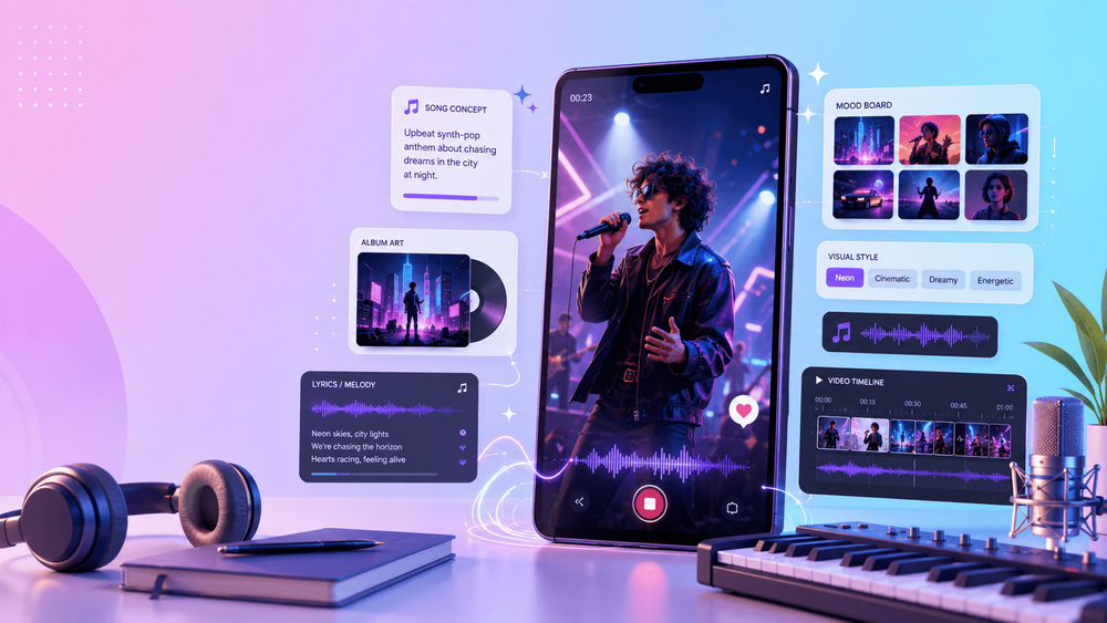 How Musicians Can Create AI Music Videos: From Song Concept to Visual Story | VideoAny